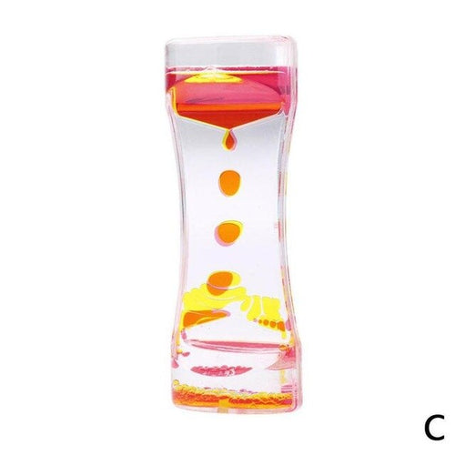 Colorful Liquid Timer Hourglasse Hot Floating Mix Illusion Timer Liquid Motion Visual Oil Acrylic Clock Home Ornaments