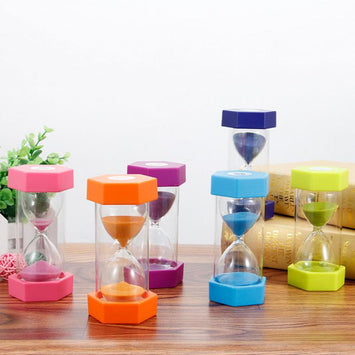 new 6 Colors Home Decoration Desktop Sand Clock Timers 5/10/15 minutes Household Hourglass Timer for Children Gift #5