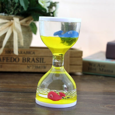 Creative Animal Oil Drop Leak Toy Plastic Funnel Decoration Liquid Hourglass Dynamic Timer Children's Crafts Toys Birthday Gifts