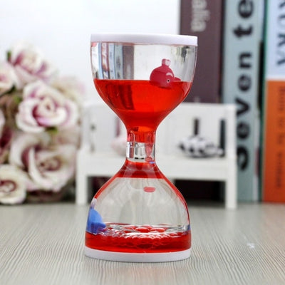 Creative Animal Oil Drop Leak Toy Plastic Funnel Decoration Liquid Hourglass Dynamic Timer Children's Crafts Toys Birthday Gifts