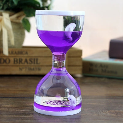 Creative Animal Oil Drop Leak Toy Plastic Funnel Decoration Liquid Hourglass Dynamic Timer Children's Crafts Toys Birthday Gifts