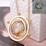 Time-Turner Necklace Pendant Hourglass Necklaces GLOW in the DARK night for boy girl women men necklace Holiday gift