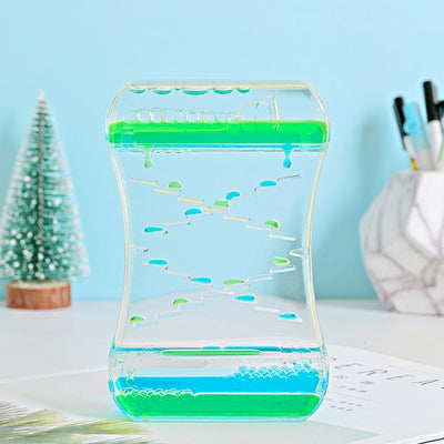 Creative dynamic ladder water drop hourglass time timer Office home bedroom decoration cartoon child children birthday gift