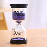 1pc Home Ornament Desktop Sand Clock Timers 10 minute/15 minutes/30 minutes Hourglass Timer for Children Brush Teeth