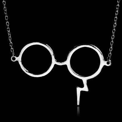 Hot Fashion Long Necklaces Deathly Hallows Pendant Necklace Triangle Rotatable Necklace Time Converter Hourglass Movie Jewelry