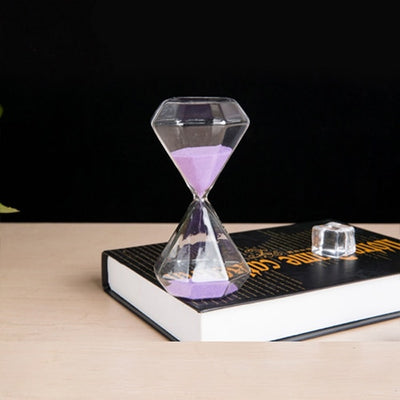 1PCS hourglass 5 minutes timer diamond glass sand timer children Christmas gifts home desktop decoration children brushing teeth