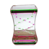 1 Pc 9cm x 3.5cm x 14cm Drip Oil Hourglass Liquid Motion Bubble Timer Desk Decor Kids Toy Birthday Gift Home Decoration Accessor