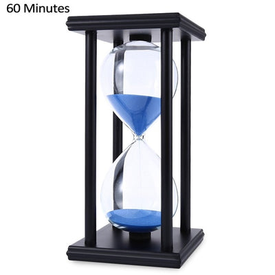 30/60 Minutes Hourglass Sand Timer Kitchen School Modern Wooden Hour Glass Sandglass Sand Clock Tea Timers Home Decoration Gift