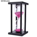 30/60 Minutes Hourglass Sand Timer Kitchen School Modern Wooden Hour Glass Sandglass Sand Clock Tea Timers Home Decoration Gift