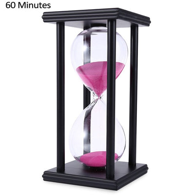 30/60 Minutes Hourglass Sand Timer Kitchen School Modern Wooden Hour Glass Sandglass Sand Clock Tea Timers Home Decoration Gift