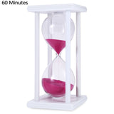 30/60 Minutes Hourglass Sand Timer Kitchen School Modern Wooden Hour Glass Sandglass Sand Clock Tea Timers Home Decoration Gift