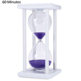 30/60 Minutes Hourglass Sand Timer Kitchen School Modern Wooden Hour Glass Sandglass Sand Clock Tea Timers Home Decoration Gift