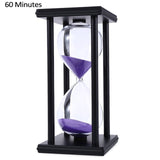 30/60 Minutes Hourglass Sand Timer Kitchen School Modern Wooden Hour Glass Sandglass Sand Clock Tea Timers Home Decoration Gift