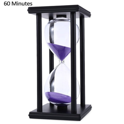 30/60 Minutes Hourglass Sand Timer Kitchen School Modern Wooden Hour Glass Sandglass Sand Clock Tea Timers Home Decoration Gift