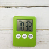 9 Colors Magnet Kitchen Cooking Timers LCD Digital Screen Kitchen Timer Square Cooking Timer Count Up Countdown Alarm 5.3x7cm