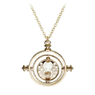 ZXMJ Harried Time timer hourglass necklace pendant Potters astronomical Time Converter Magic School necklaces Movie for Fans New