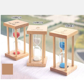 1/3/5Min Wooden Mini Size Sand Sandglass Hourglass Timer Clock Kitchen Timer Home Office Desktop Decoration Gift Dropshipping