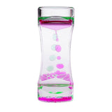 Floating Color Mix Illusion Timer Liquid Motion Visual Slim liquid Oil Glass Acrylic Hourglass Timer Clock Ornament Desk