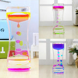 Colorful Liquid Timer Hourglasse Hot Floating Mix Illusion Timer Liquid Motion Visual Oil Acrylic Clock Home Ornaments