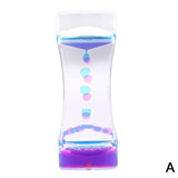 Colorful Liquid Timer Hourglasse Hot Floating Mix Illusion Timer Liquid Motion Visual Oil Acrylic Clock Home Ornaments