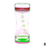 Colorful Liquid Timer Hourglasse Hot Floating Mix Illusion Timer Liquid Motion Visual Oil Acrylic Clock Home Ornaments