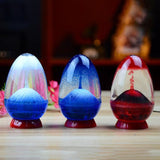 Egg-Shaped Volcanic Liquid Hourglass Oil Sand Timer Sandglass Home Desk Decoration Household Supply Home Decal Ornament HomeTool