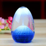 Egg-Shaped Volcanic Liquid Hourglass Oil Sand Timer Sandglass Home Desk Decoration Household Supply Home Decal Ornament HomeTool