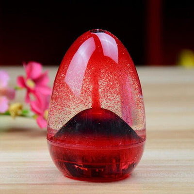 Egg-Shaped Volcanic Liquid Hourglass Oil Sand Timer Sandglass Home Desk Decor