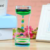 Liquid Floating Motion Hourglass Count Down Timer Clock Visual Timer Liquid Oil Drop Acrylic Hourglass Desktop Decor