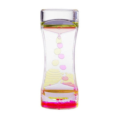 1 Minutes Floating Liquid Oil Hourglass Timer Liquid Visual Movement Hourglass Timer Home Decoration