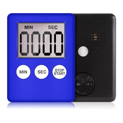 Ultra-thin LCD Digital Screen Kitchen Timer Square Cooking Countdown Countdown Alarm Sleep Stopwatch Thermometer Clock Magnetic