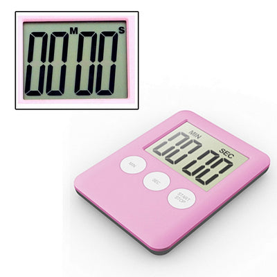 Urijk 1pc Kitchen Timer LCD Digital Screen Kitchen Gadgets Square Cooking Count Up Countdown Loud Alarm Magnet Clock