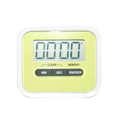 Urijk 1pc Kitchen Timer LCD Digital Screen Kitchen Gadgets Square Cooking Count Up Countdown Loud Alarm Magnet Clock