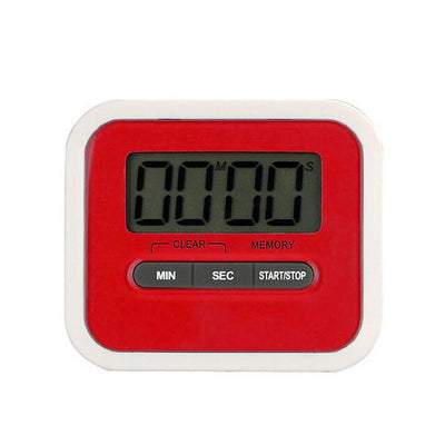 Urijk 1pc Kitchen Timer LCD Digital Screen Kitchen Gadgets Square Cooking Count Up Countdown Loud Alarm Magnet Clock