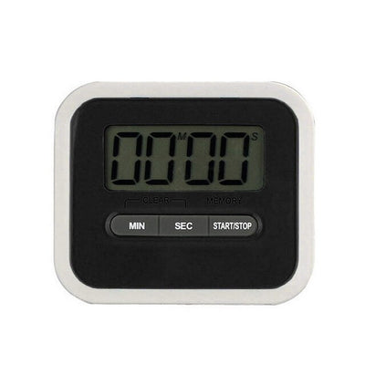 Urijk 1pc Kitchen Timer LCD Digital Screen Kitchen Gadgets Square Cooking Count Up Countdown Loud Alarm Magnet Clock