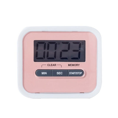 Urijk 1pc Kitchen Timer LCD Digital Screen Kitchen Gadgets Square Cooking Count Up Countdown Loud Alarm Magnet Clock