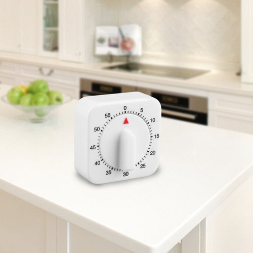 1Pc Plastic 60 Minute Mechanical Kitchen Cooking Timer Food Preparation Baking Alarm Clock Cooking Tool