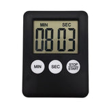 LCD Digital Screen Kitchen Timer Square Cooking Countdown Alarm Magnet Clock