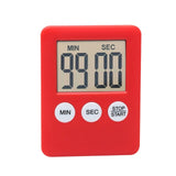 LCD Digital Screen Kitchen Timer Square Cooking Countdown Alarm Magnet Clock