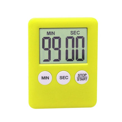 LCD Digital Screen Kitchen Timer Square Cooking Countdown Alarm Magnet Clock