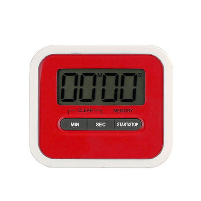 1pc LCD Digital Screen Kitchen Timer Kitchen Accessories Square Cooking Count Up Countdown Loud Alarm Magnet Clock