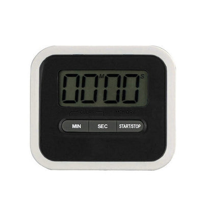 1pc LCD Digital Screen Kitchen Timer Kitchen Accessories Square Cooking Count Up Countdown Loud Alarm Magnet Clock