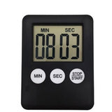 1pc LCD Digital Screen Kitchen Timer Kitchen Accessories Square Cooking Count Up Countdown Loud Alarm Magnet Clock