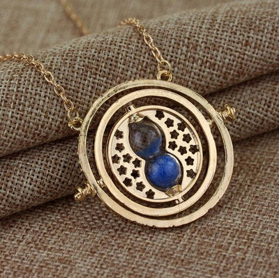 Hourglass time Turner pendant Necklaces Five pointed star hollow fashion movie cosplay jewelry quality Lovely gift free shipping