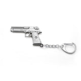 Novelty Vintage CS GO Hourglass Revolver Gun Keychain Men Trinket Bullet Pistol Car Keychain Airplane Key Ring Jewelry Gift