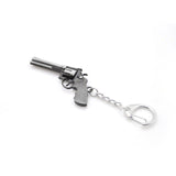 Novelty Vintage CS GO Hourglass Revolver Gun Keychain Men Trinket Bullet Pistol Car Keychain Airplane Key Ring Jewelry Gift