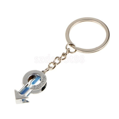 Trendy Sand Timer Hourglass Key Chain Key Ring Keyring Keychain Car Key Bag Purse Hanger