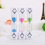 3 Minutes Colorful Hourglass Sandglass Sand Clock Timers Children Kids Toothbrush Timer Hourglass Sand Clock Egg Timer Gift