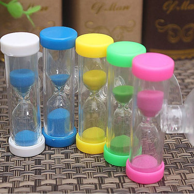 1Pc 2 minutes hourglass children Sand Timer brush  Mini timer creative exquisite small gifts