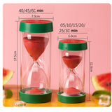 Hourglass 60 Minutes Sand Watch Fruit Timer Clock 15 30 Minute Sandglass Desk Ornaments Home Decoration Children Gift  5/10min